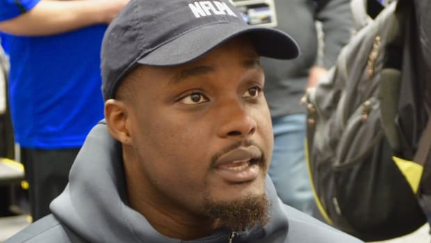 Greg Senat at the 2018 NFL Combine